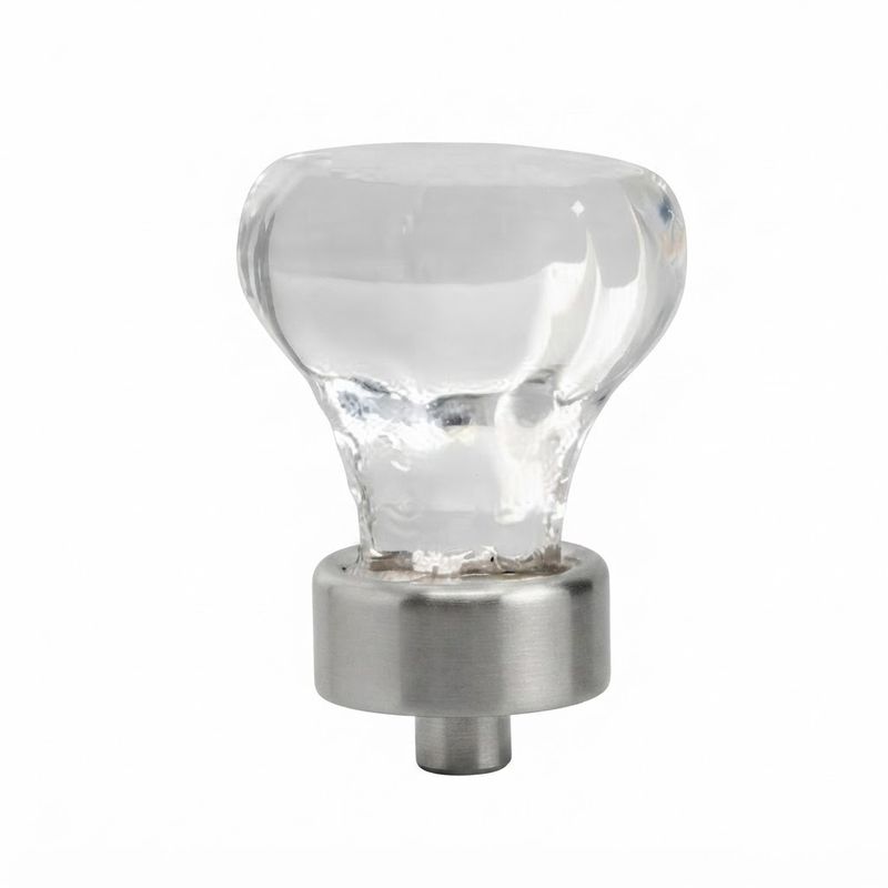 1 1/8" Crystal Knob w/CP Base- LV