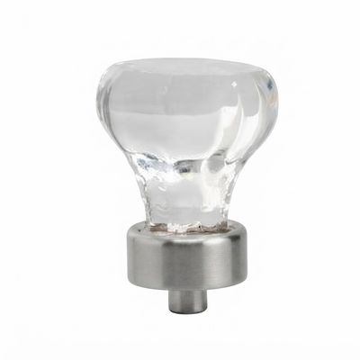 1 1/8" Crystal Knob w/CP Base- LV