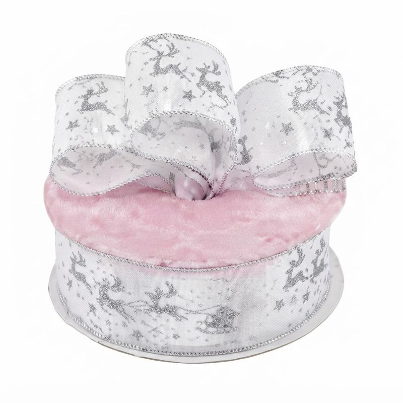 Silver Reindeer Ribbon (ADV)