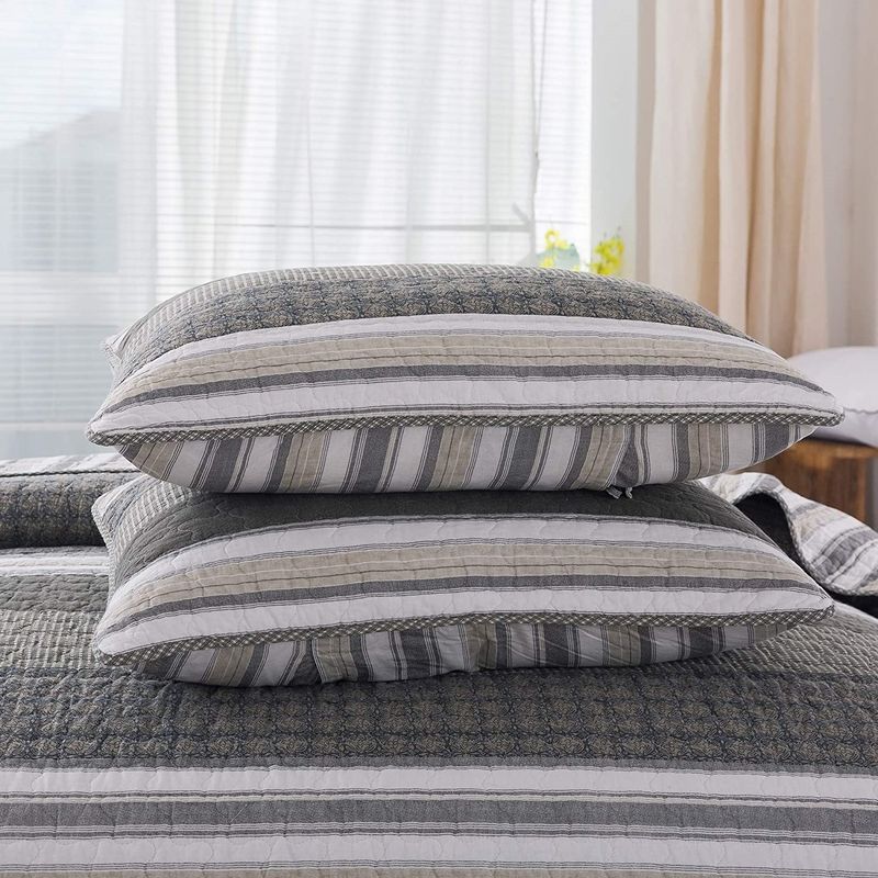 Penman Stripe Quilt Set - King