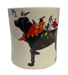 Dog with Birds Mug
