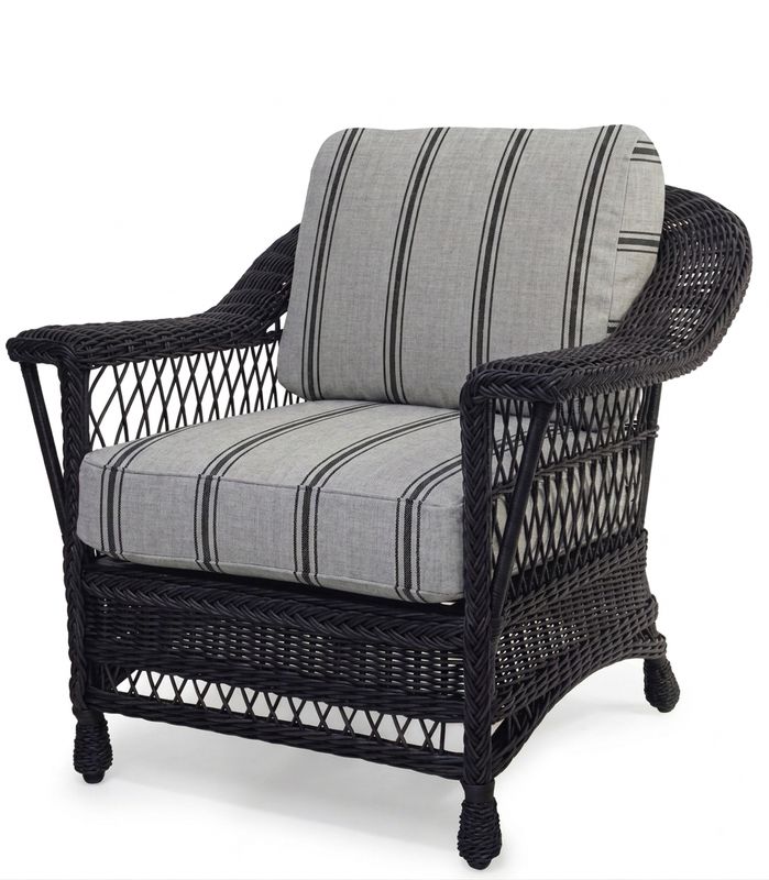 Bar Harbor Arm Chair Vintage Black - Littlefield Natural