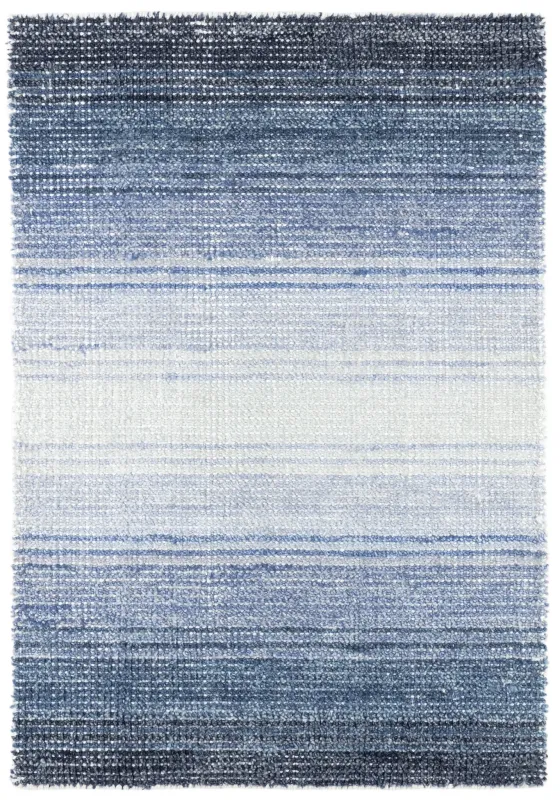 Pandora Blue Knotted Rug - 8 x 10