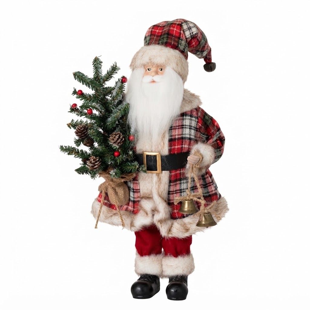 Woodland Plaid Santa