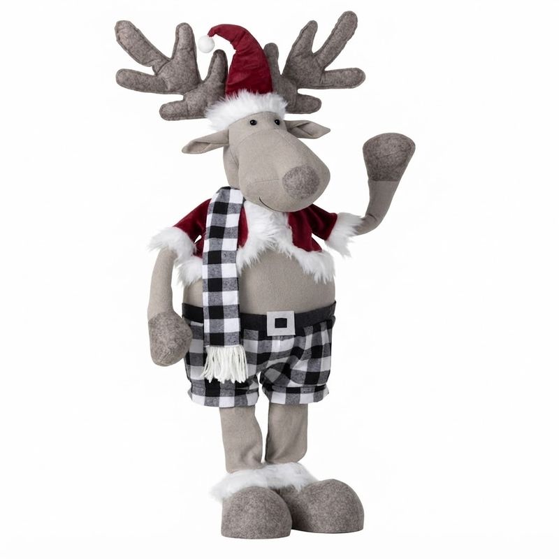 Standing Plaid Moose