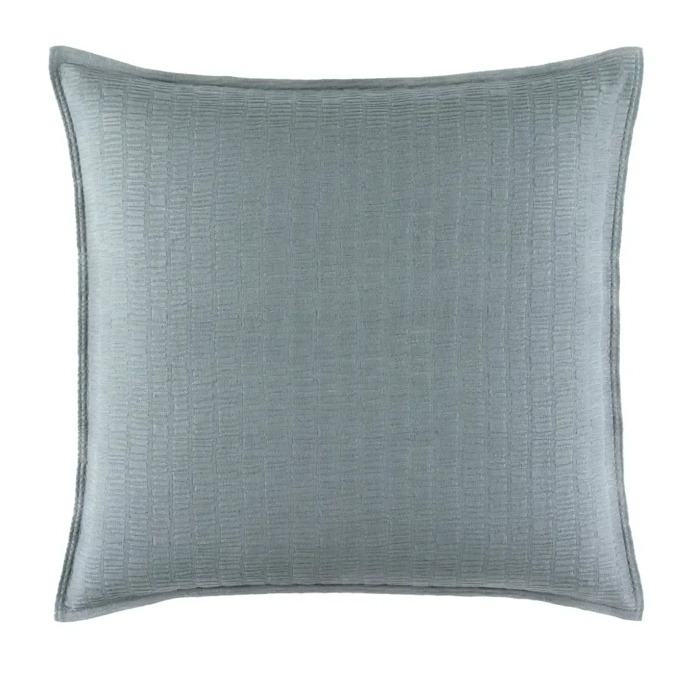 Roark Pewter Blue Matelasse Euro Sham