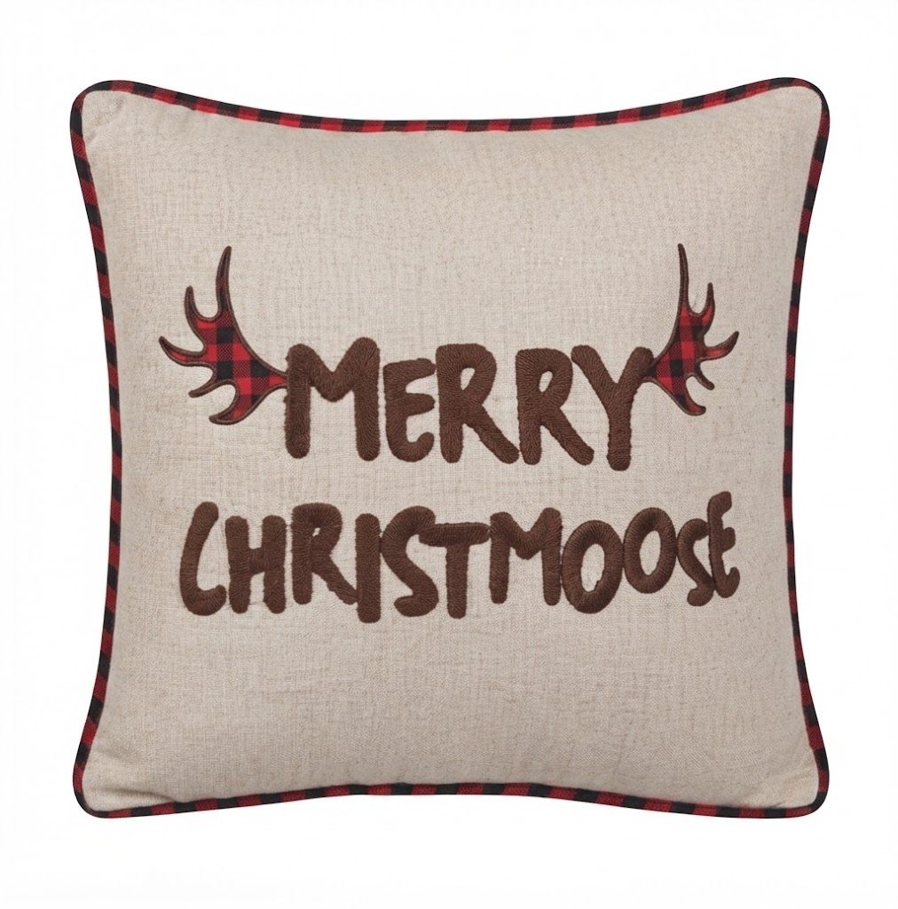 Toss Pillow - Merry Christmoose 18" x 18"