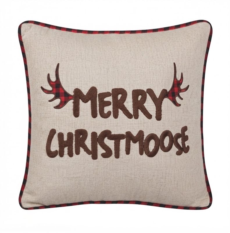 Toss Pillow - Merry Christmoose 18" x 18"