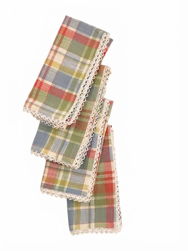 Sunwashed Plaid Napkin S/4 - Multi