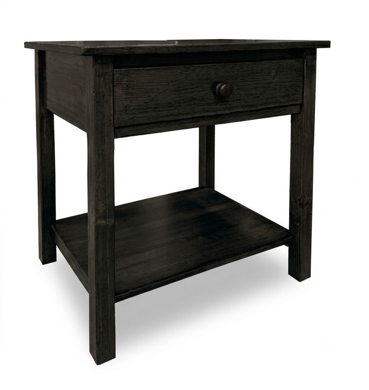 Stage Coach Nightstand - Ebony