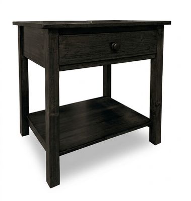 Stage Coach Nightstand - Ebony