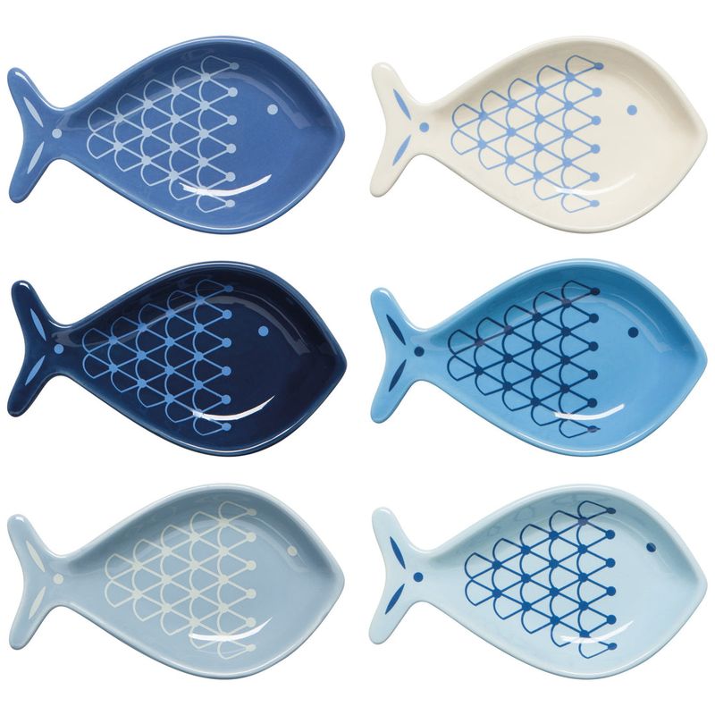 Aveiro Shaped Pinch Bowls S/6