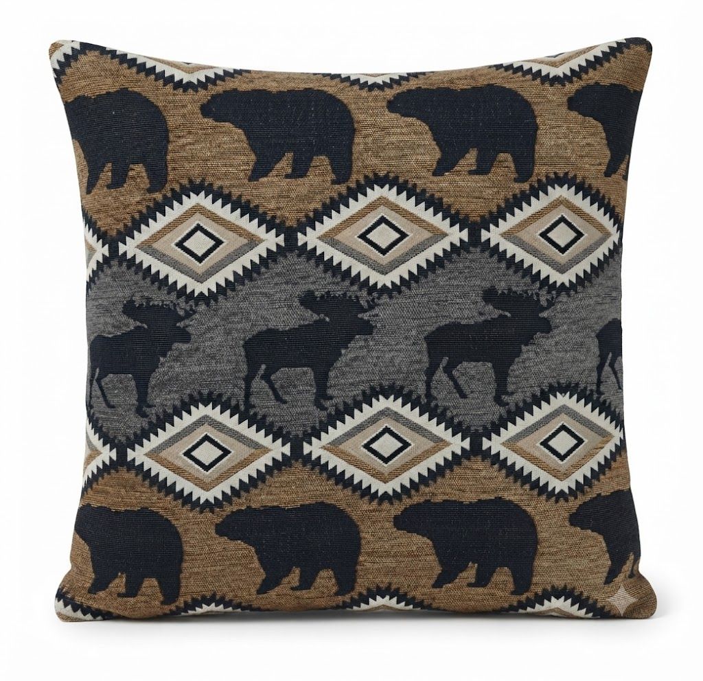 Bear/Moose Toss Pillow - 19" X 19"