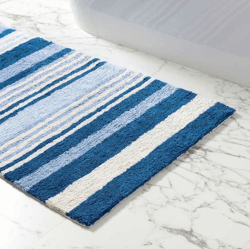 Cascade Blue Bath Mat - Small