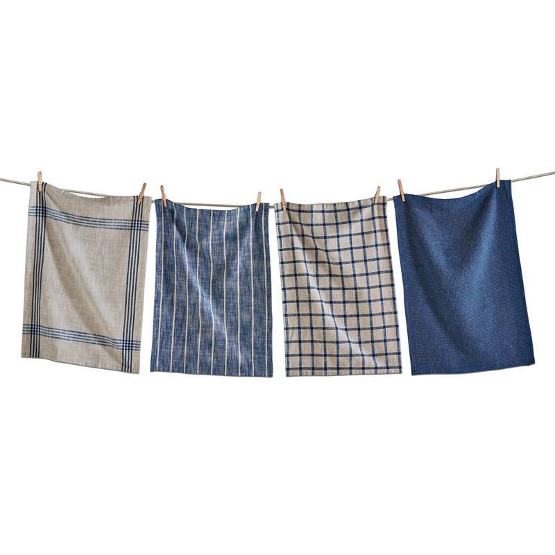 Canyon Woven Dishtowel S/4 - Midnight Blue