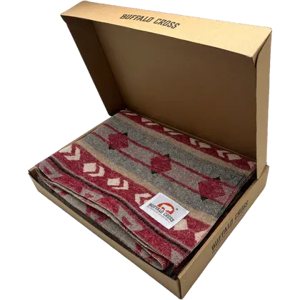 Buffalo Cross Throw  -, Color: Cowboy Trail