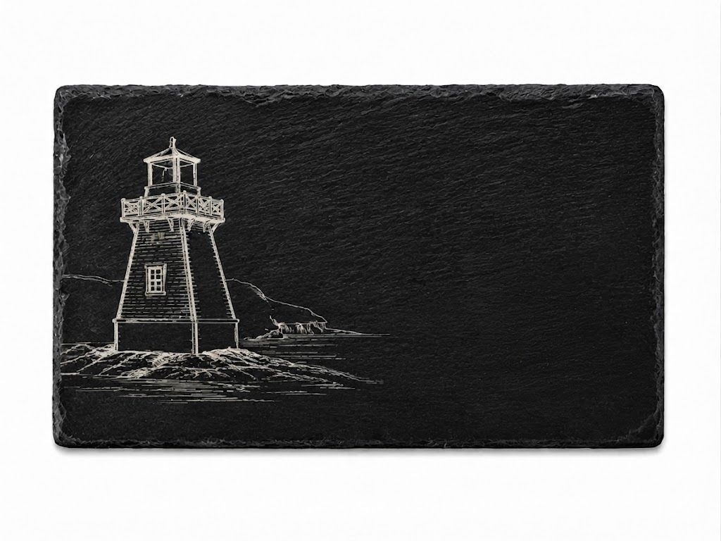 Slate Cheese Board - Lighthouse