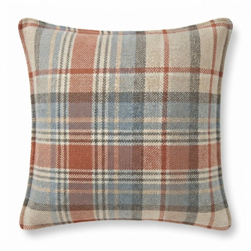 Plaid Toss Pillow - 18" X 18
