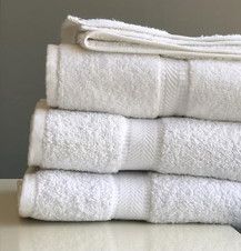 Dobby Hand Towel - White