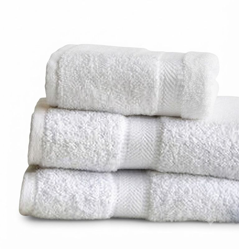 Dobby Hand Towel - White