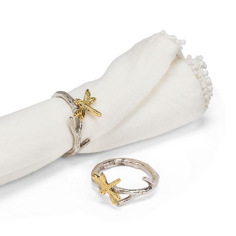Dragonfly on a Branch Napkin Ring