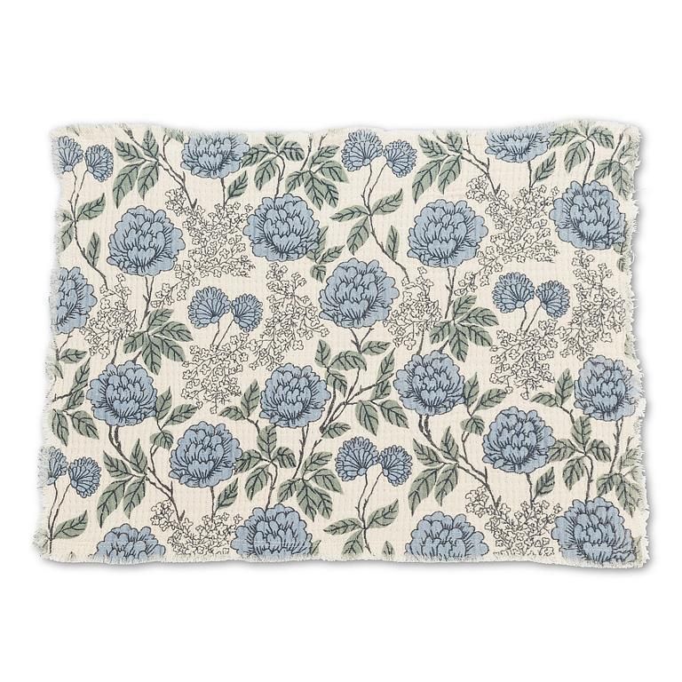 Blue Floral Placemat - Rectangle