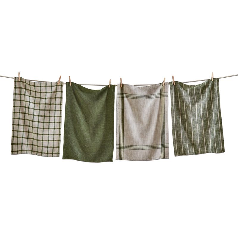 Canyon Woven Dishtowel S/4 - Olive