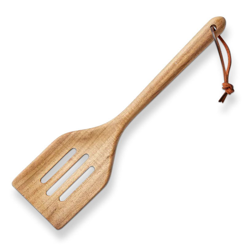 Acacia Wood Slotted Spatula