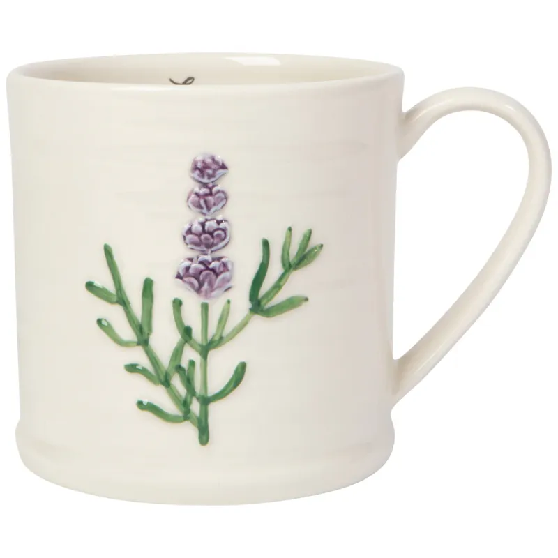 Lavender Embossed Mug