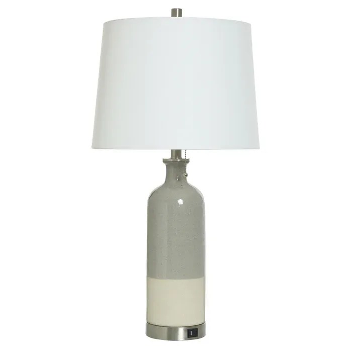 Light Gray Blue Table Lamp