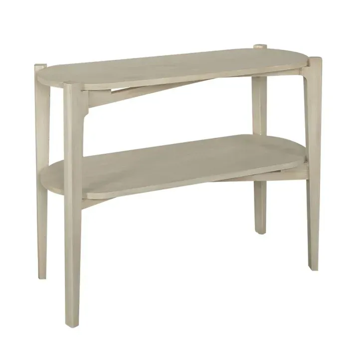 Foldable Console Table, Color: Antique White