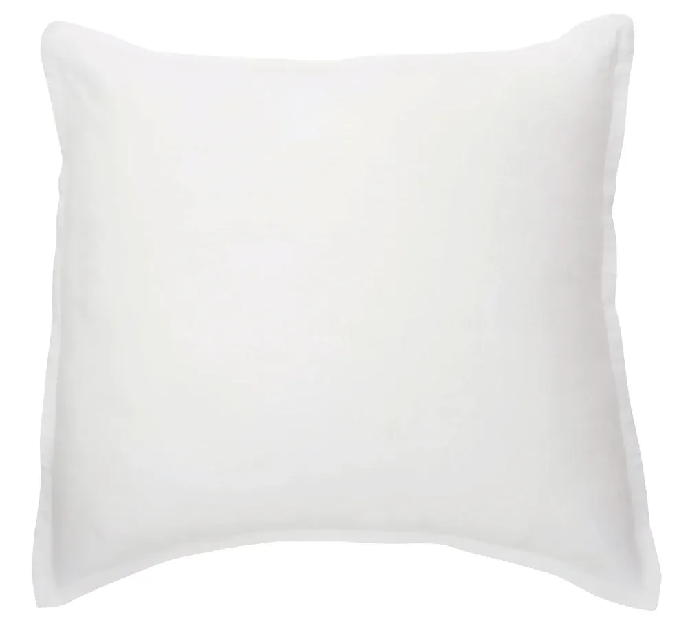 White Linen Euro Sham