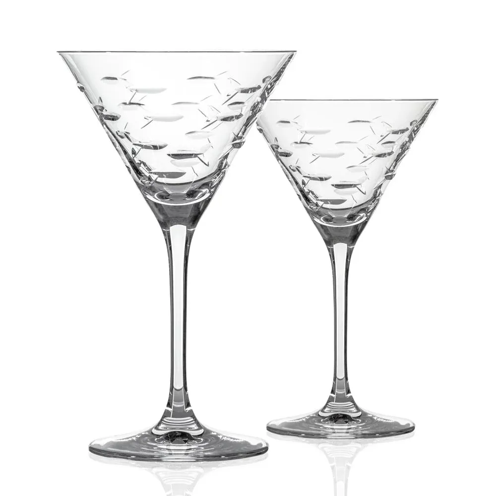 School of Fish - Martini Glass