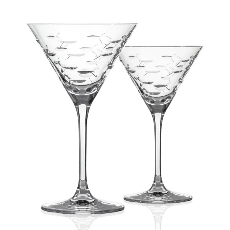 School of Fish - Martini Glass