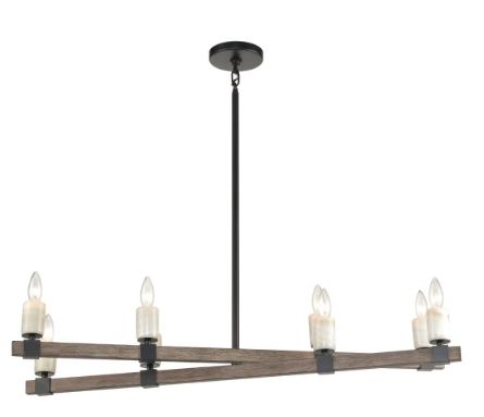 Stone Manor 39" Wide 8-Light Linear Chandelier