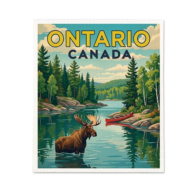 Swedish Dishcloth - Scenic Ontario