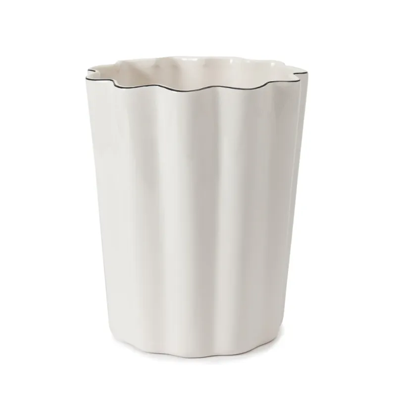 Le Marais Waste Basket - White/Black