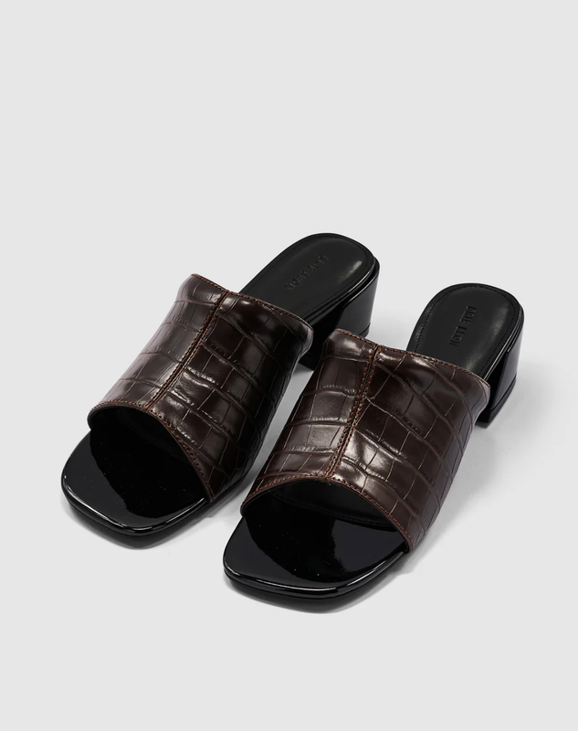 Camille Mule - Brunette Croc