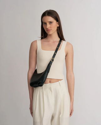 Everyday Croissant Mini Bag - Black