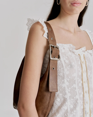 Everyday Croissant Bag  - Worn Chocolate