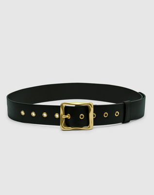 Everyday Buckle Belt - Black/Gold