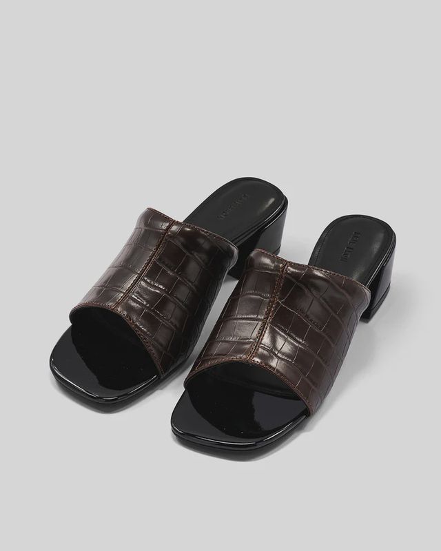 Camille Mule - Brunette Croc