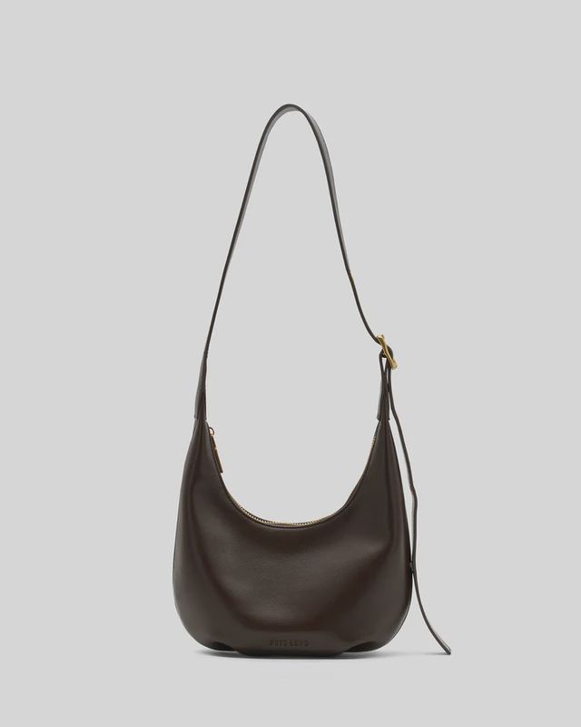 Everyday Croissant Mini Bag - Chocolate