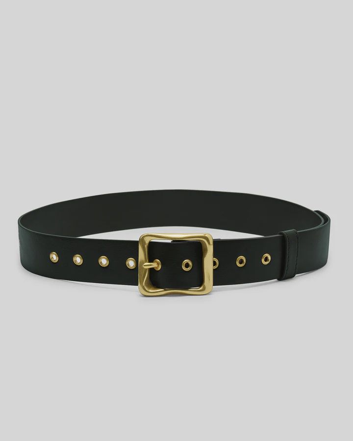 Everyday Buckle Belt - Black/Gold
