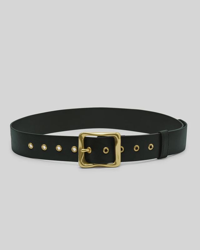 Everyday Buckle Belt - Black/Gold