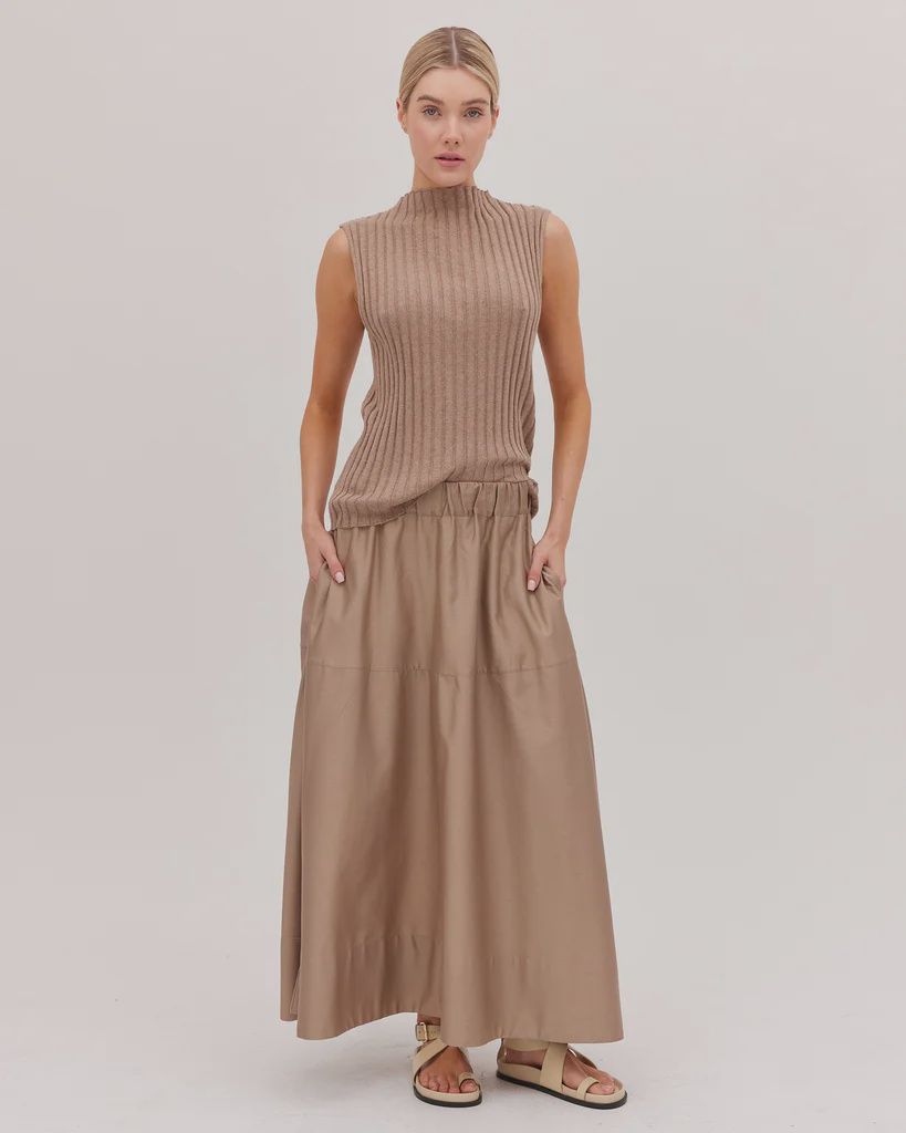 The Maxi Skirt - Praline