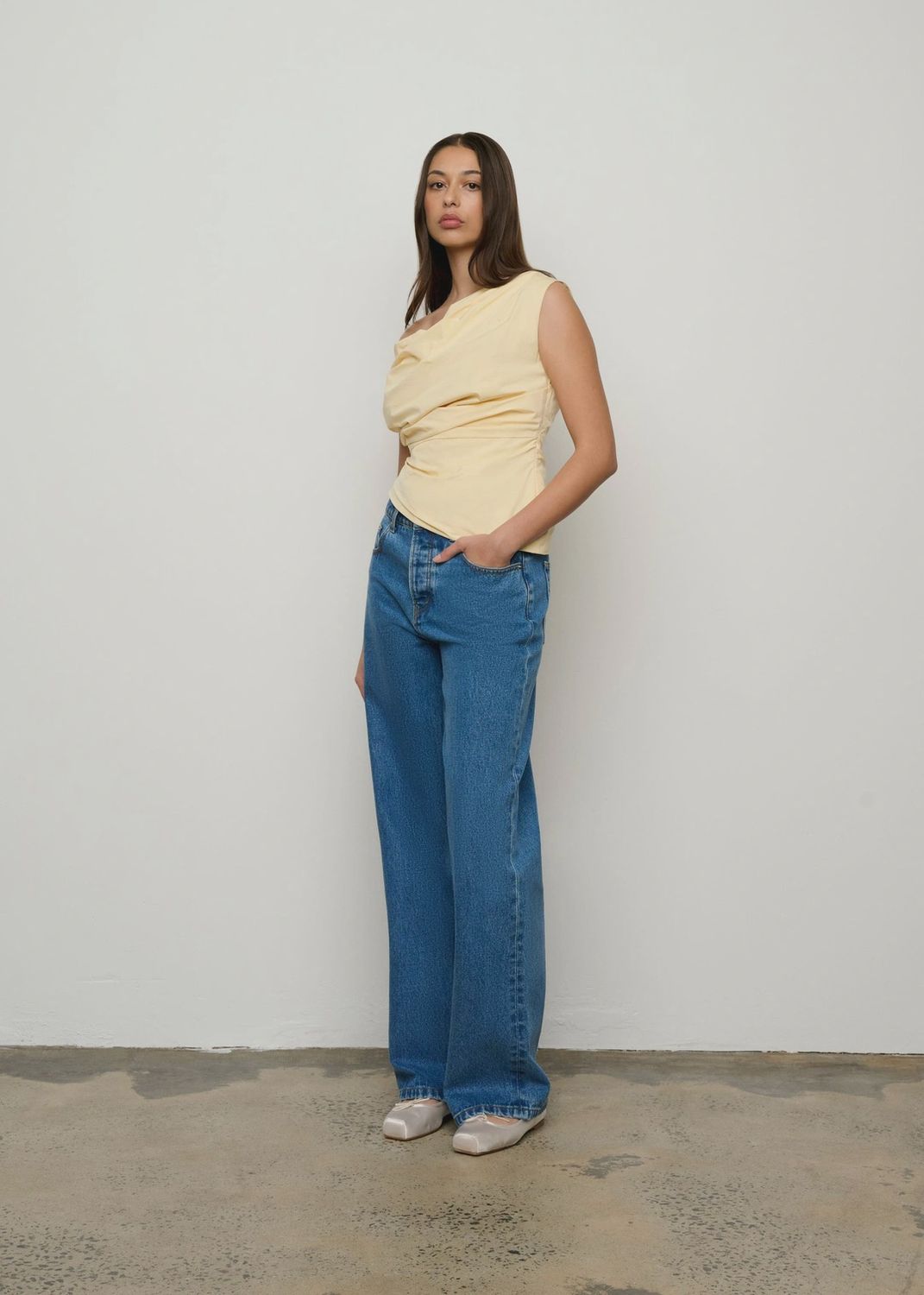 Pallas Top - Barely There Yellow