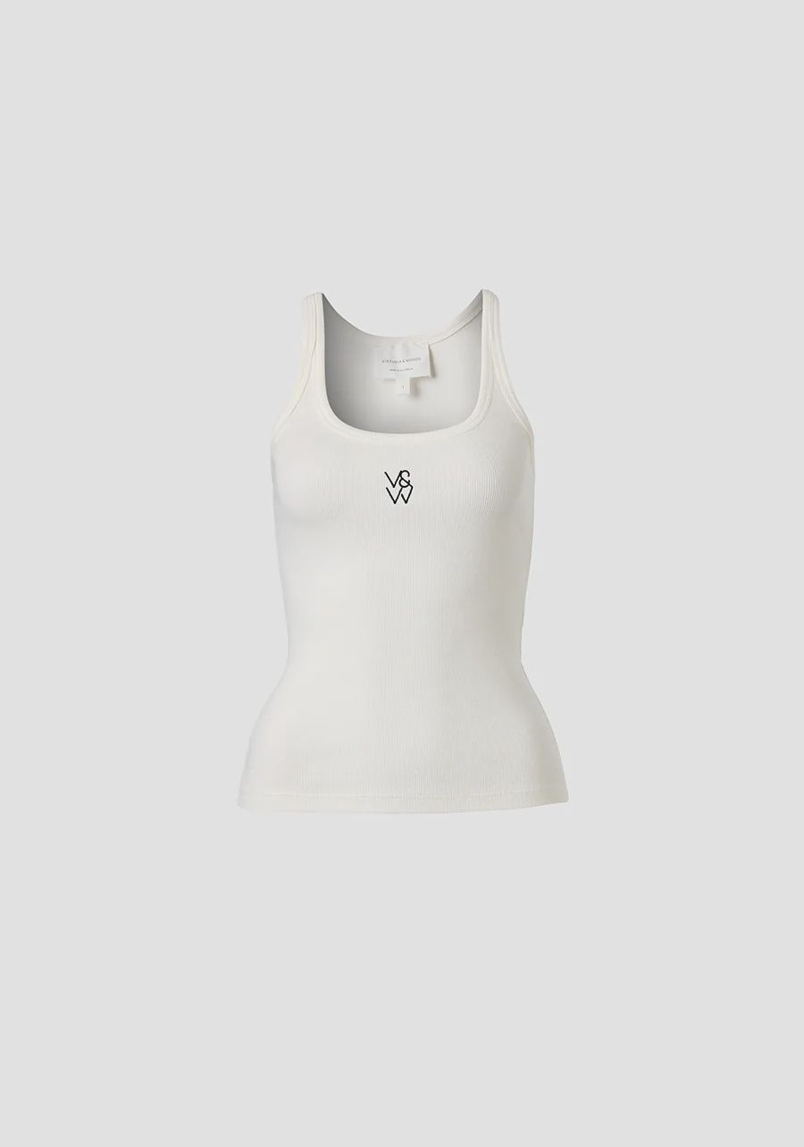 V &amp; W Tank - Ivory