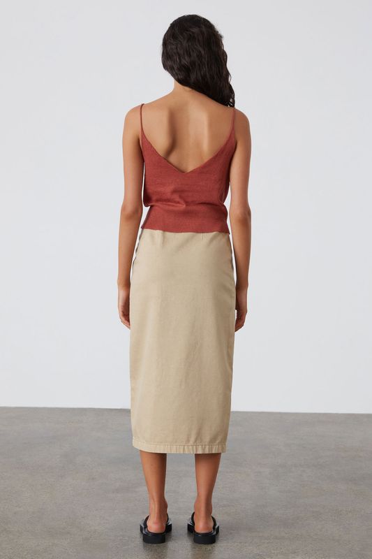 Knit Camisole - Earth Red