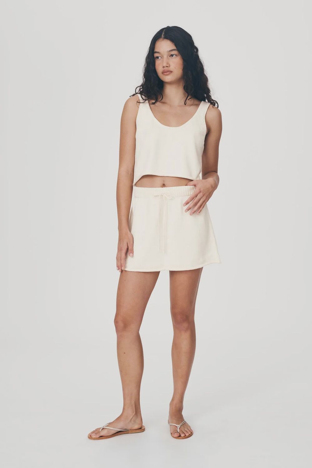 Alma Knit Skirt - Bone